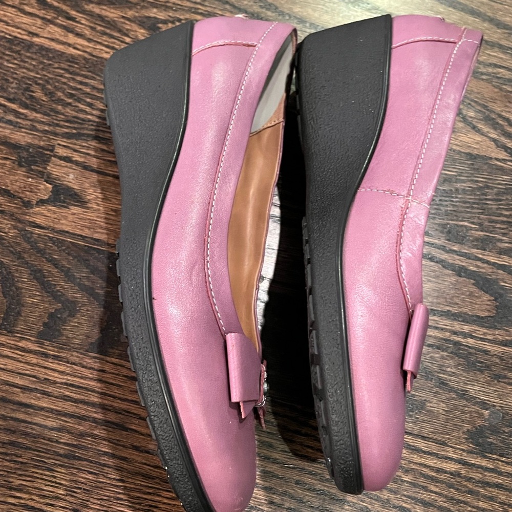 Hotter Comfort Concept Mauve Leather Shoes - Picture 3 of 6